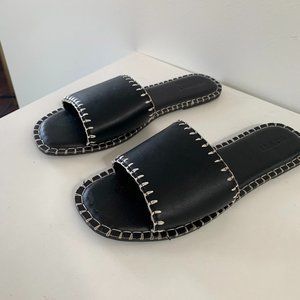 Old Navy Black Slides | Size 9